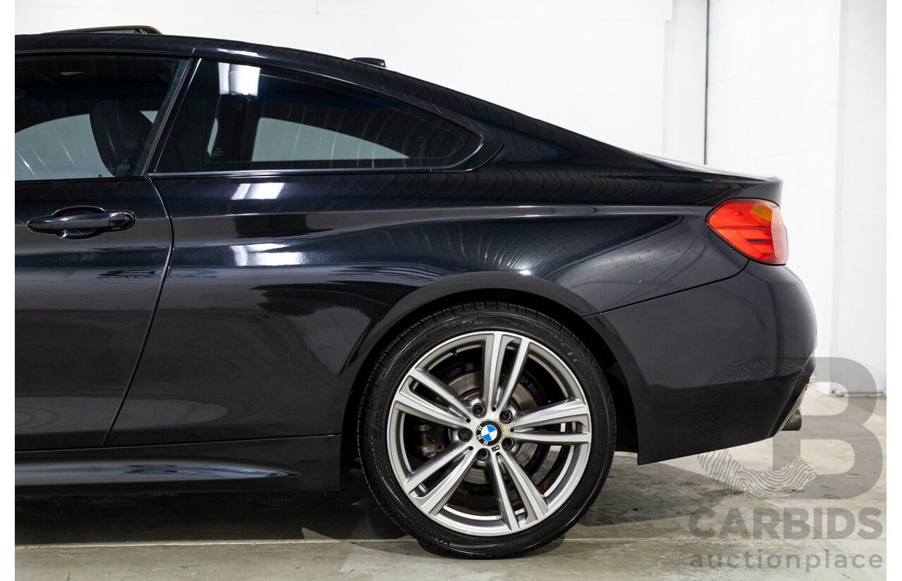 1/2015 BMW 428i Sport Line M Sport Package F32 MY15 2d Coupe Sapphire Black Metallic Turbo 2.0L