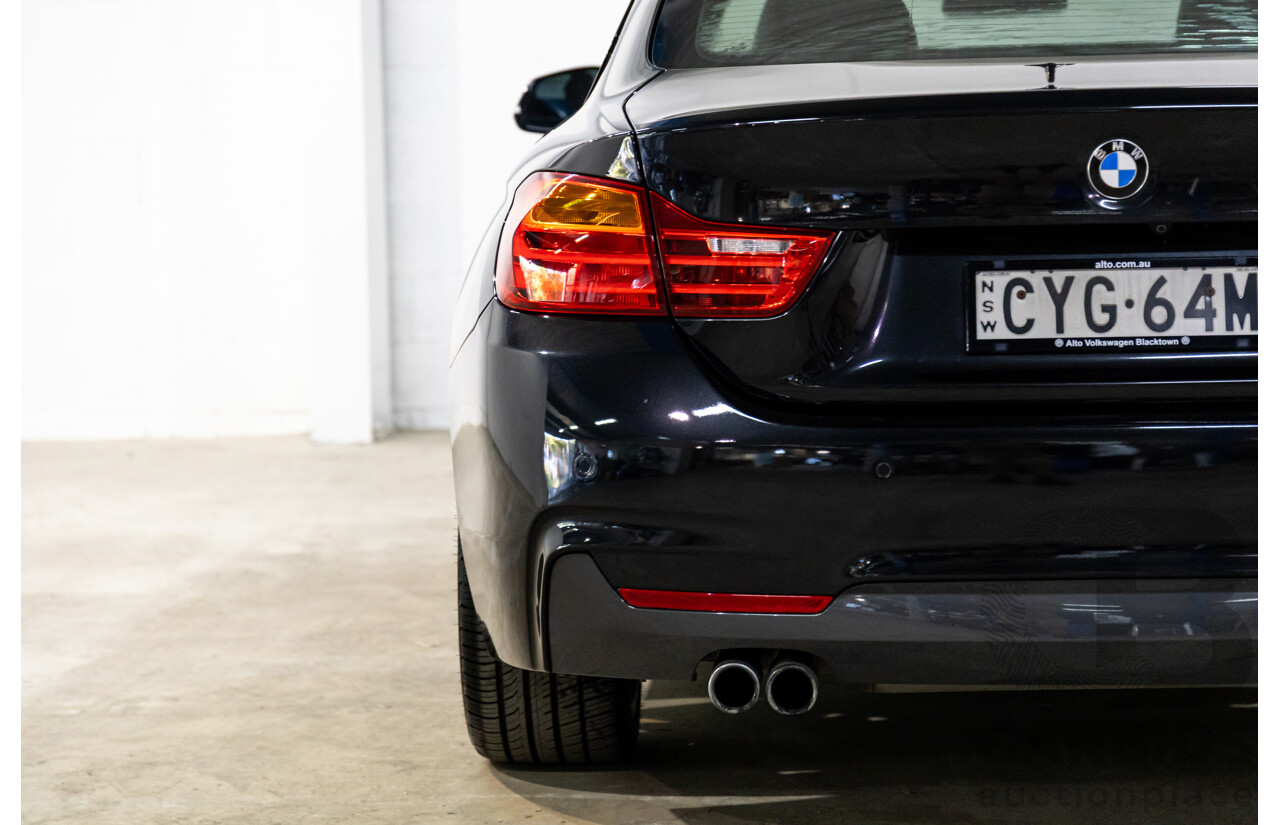 1/2015 BMW 428i Sport Line M Sport Package F32 MY15 2d Coupe Sapphire Black Metallic Turbo 2.0L