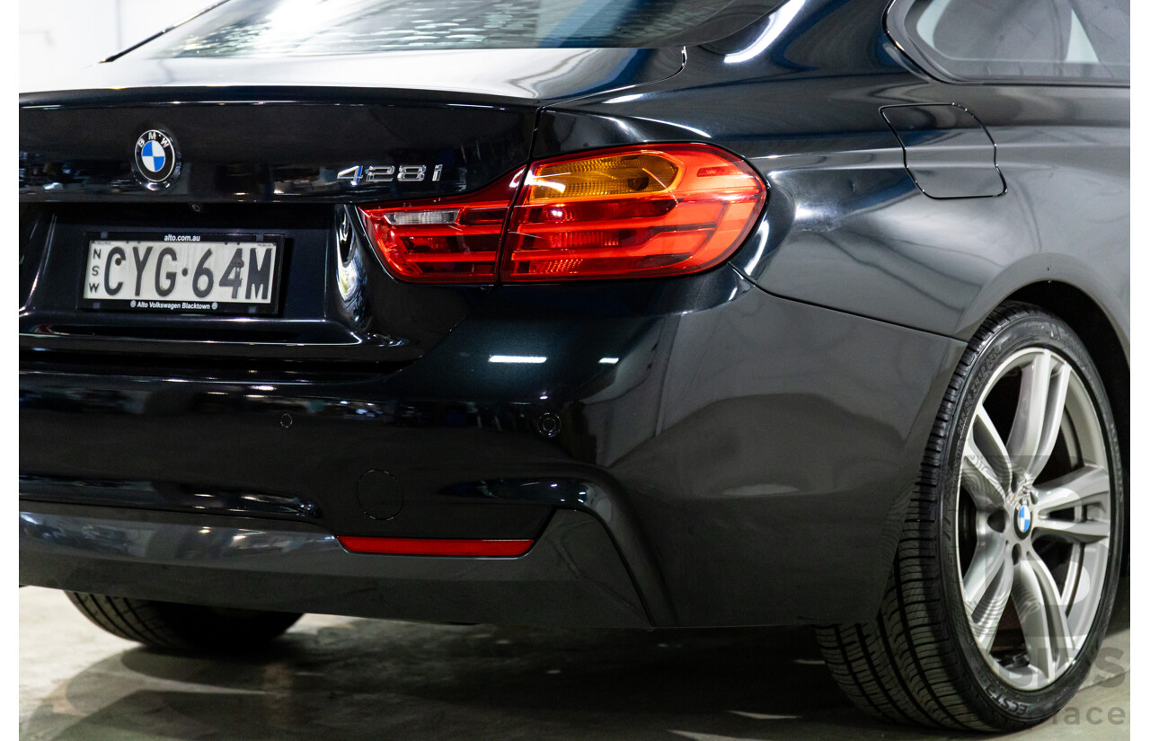 1/2015 BMW 428i Sport Line M Sport Package F32 MY15 2d Coupe Sapphire Black Metallic Turbo 2.0L