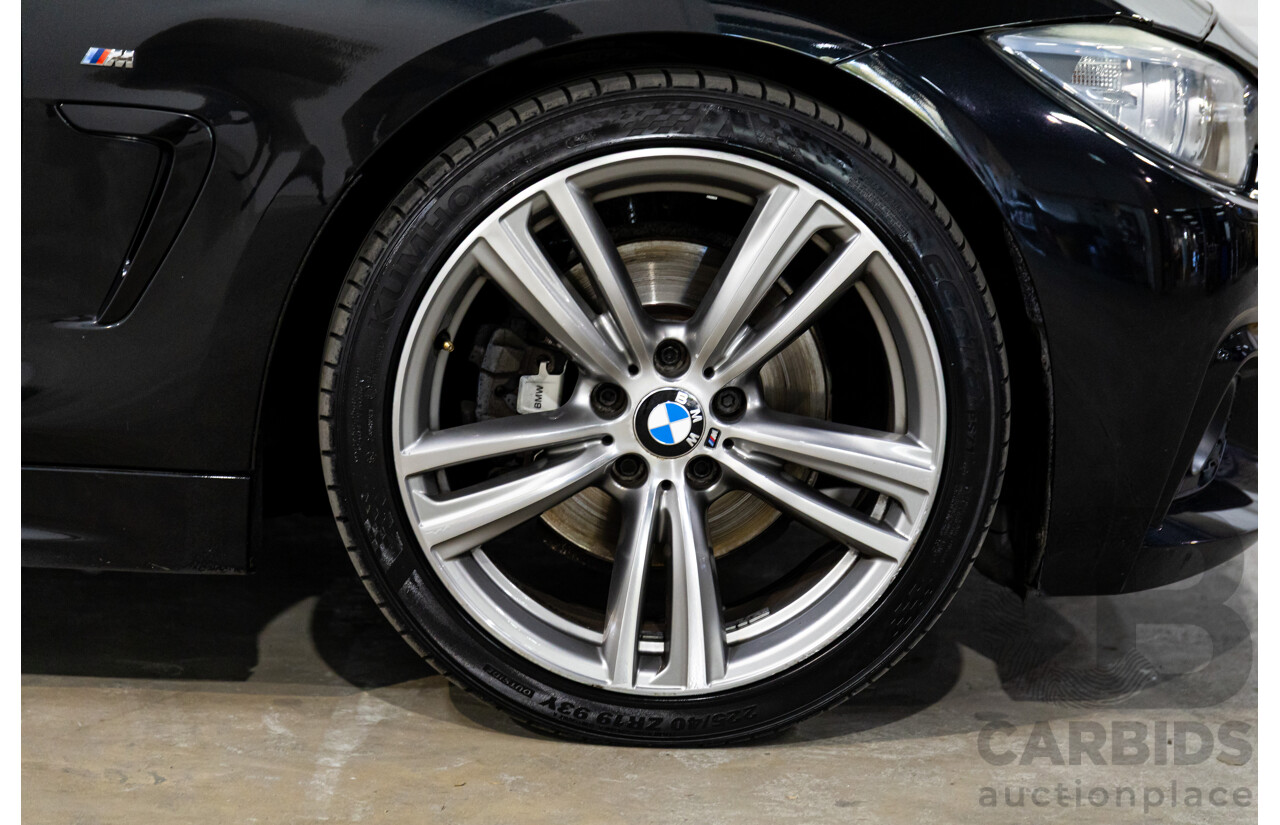 1/2015 BMW 428i Sport Line M Sport Package F32 MY15 2d Coupe Sapphire Black Metallic Turbo 2.0L