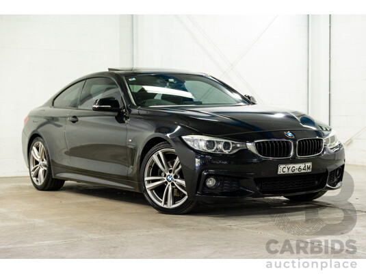 1/2015 BMW 428i Sport Line M Sport Package F32 MY15 2d Coupe Sapphire Black Metallic Turbo 2.0L