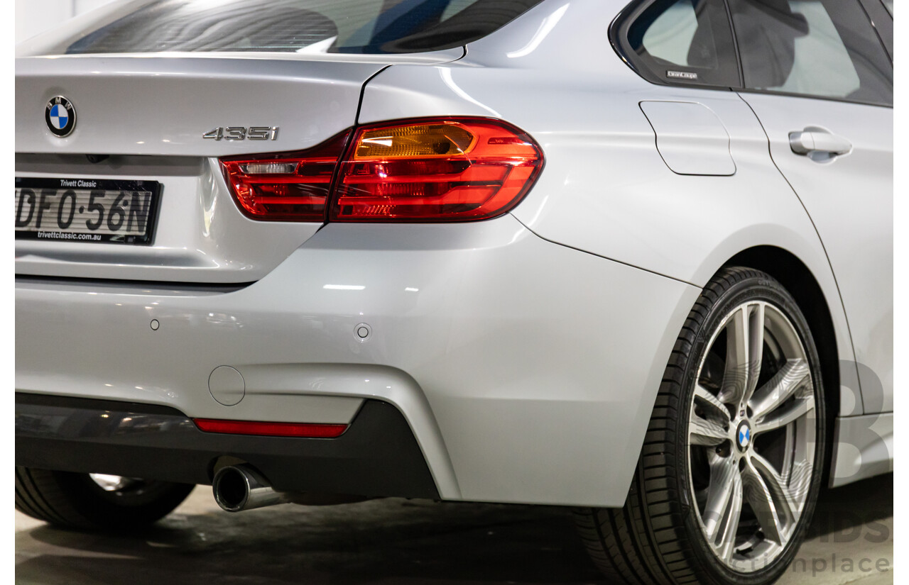 01/2016 BMW 435i Gran Coupe M Sport (RWD) F36 MY15 5d Coupe Glacier Silver Metallic Turbo 3.0L