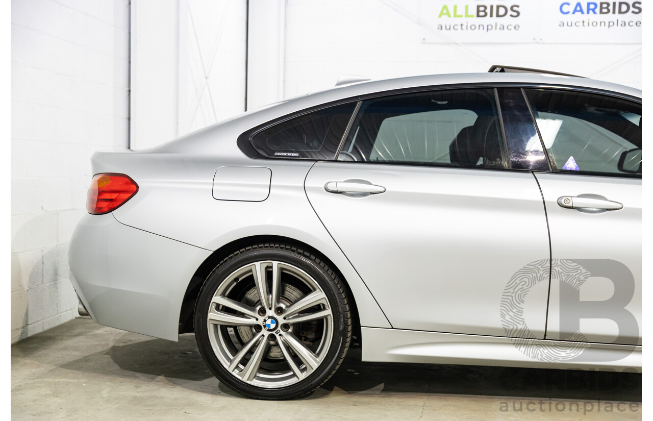 01/2016 BMW 435i Gran Coupe M Sport (RWD) F36 MY15 5d Coupe Glacier Silver Metallic Turbo 3.0L