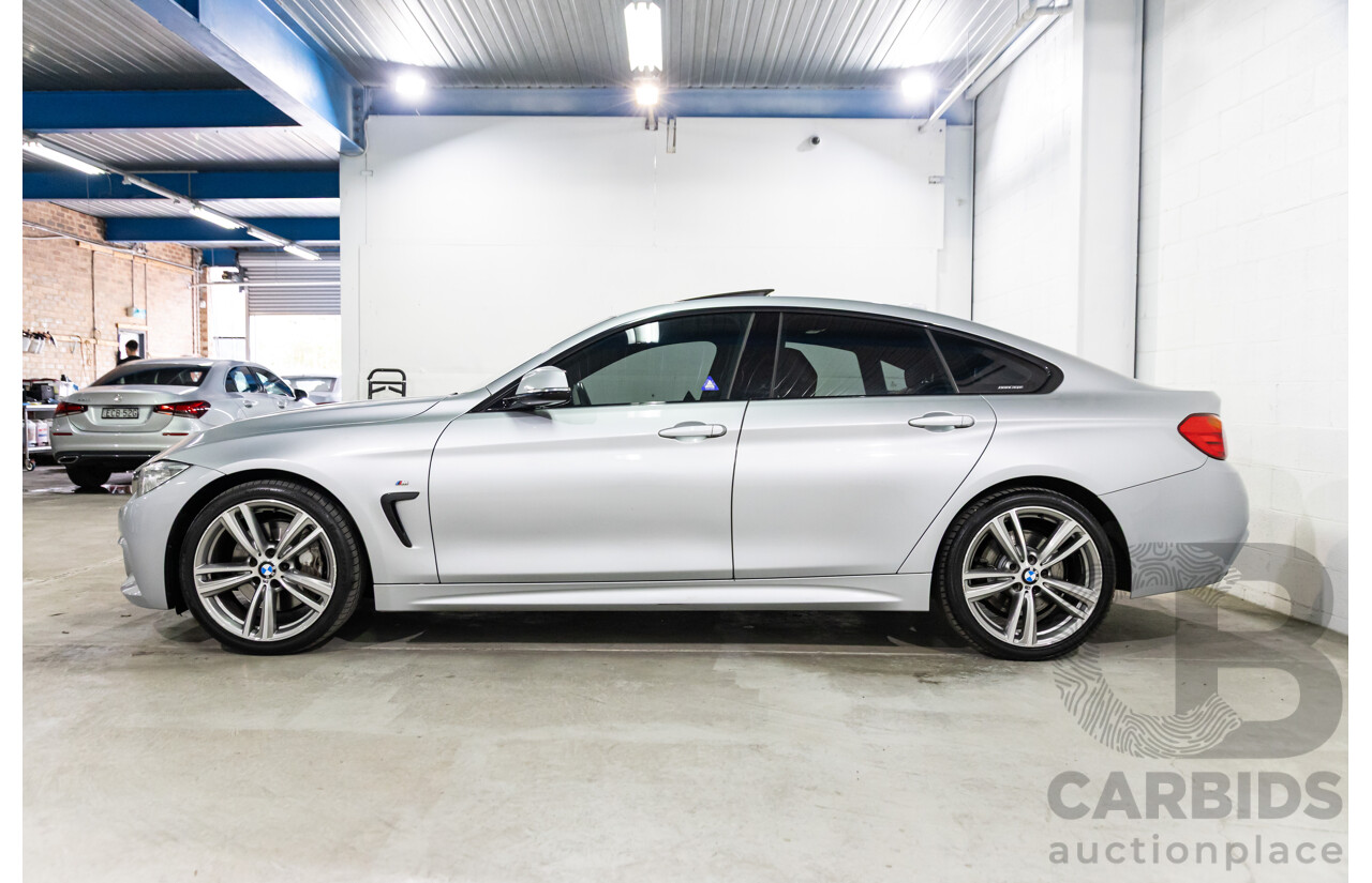01/2016 BMW 435i Gran Coupe M Sport (RWD) F36 MY15 5d Coupe Glacier Silver Metallic Turbo 3.0L