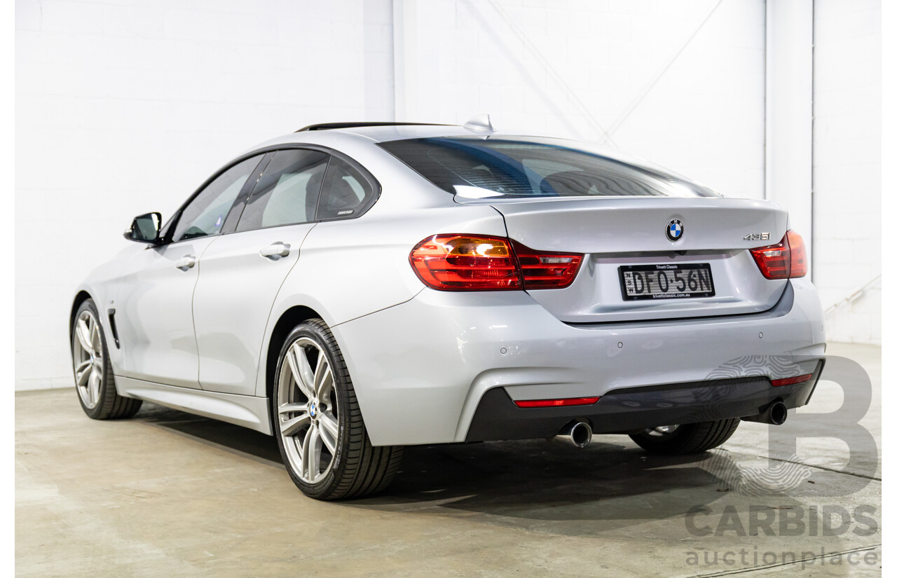 01/2016 BMW 435i Gran Coupe M Sport (RWD) F36 MY15 5d Coupe Glacier Silver Metallic Turbo 3.0L