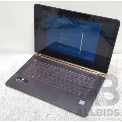 HP (13-V004TU) Spectre Intel Core i7 (6500U) 2.50GHz-3.10GHz 2-Core CPU 13.3-Inch FHD Laptop w/ Power Supply