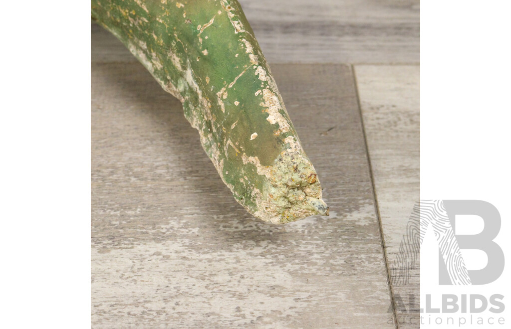 Vintage Cast Concrete Crocodile Figure