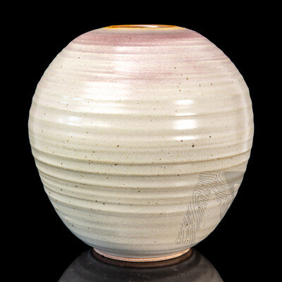 Large Glazed Pottery Vase by John Van Dyk