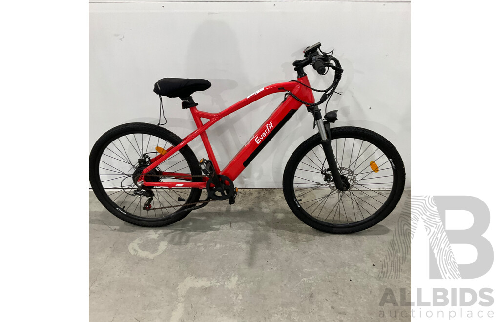 26'' Everfit Red E-Bike