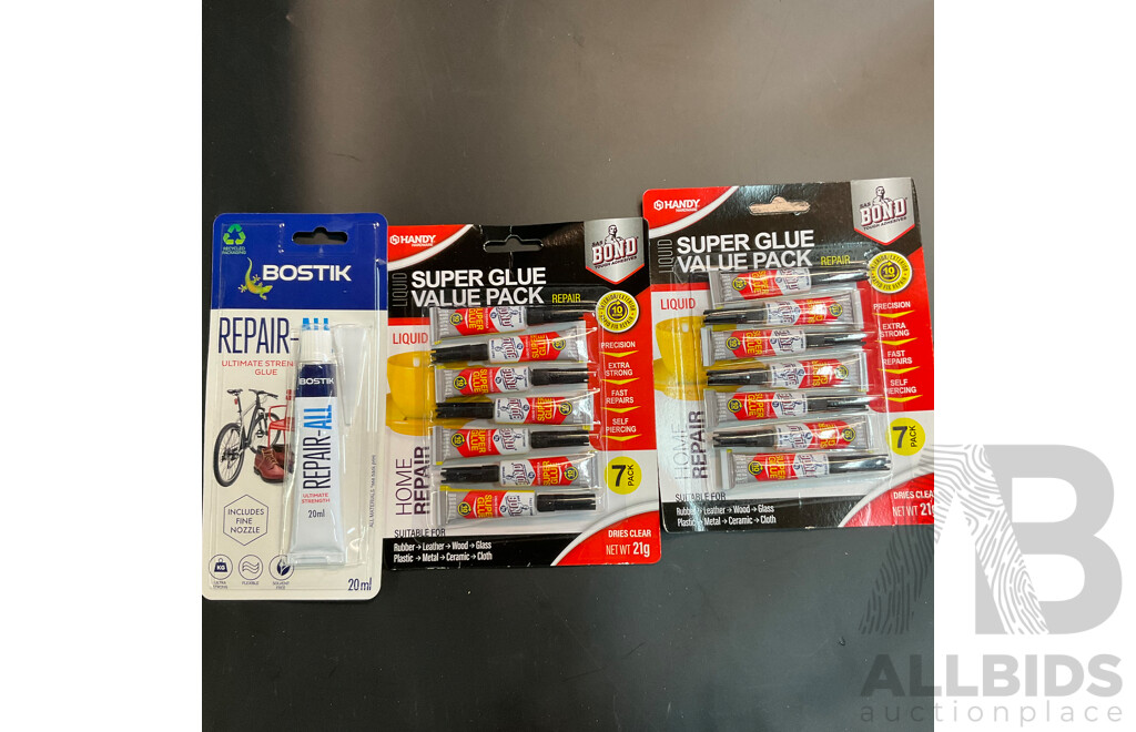 Assorted Everlight Lights & Handy Super Glues & Gloves and Hex Keys