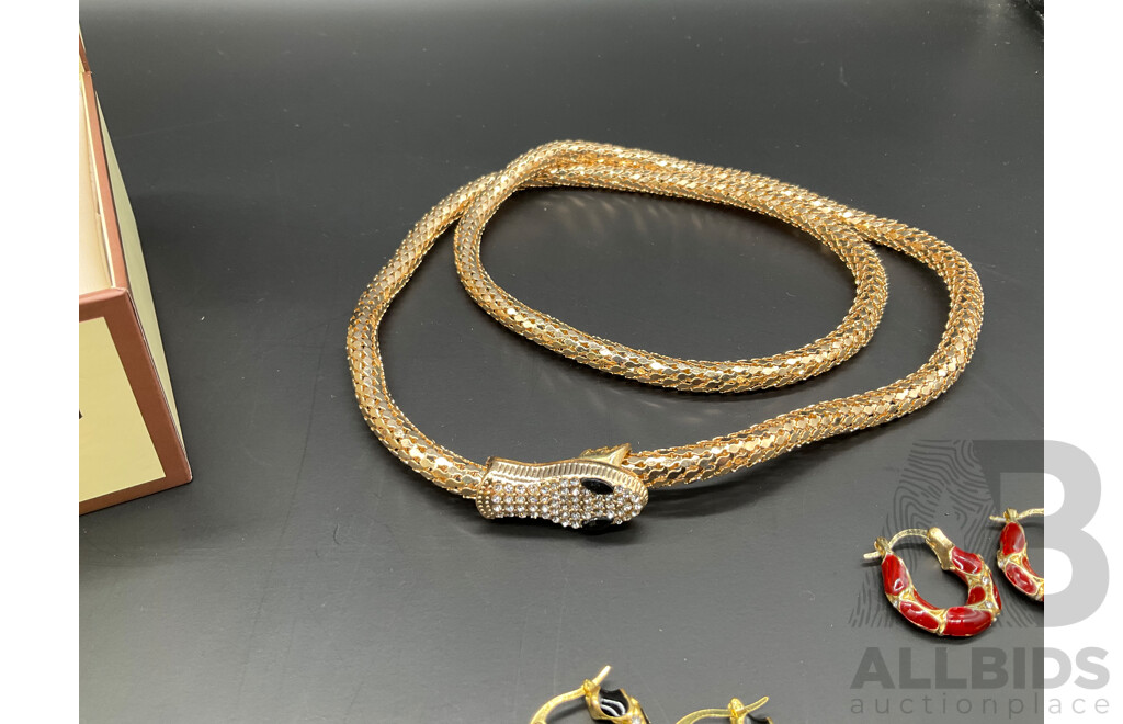 LONDON FOG Watch and Assorted Costume Jewellery - Lot of 9