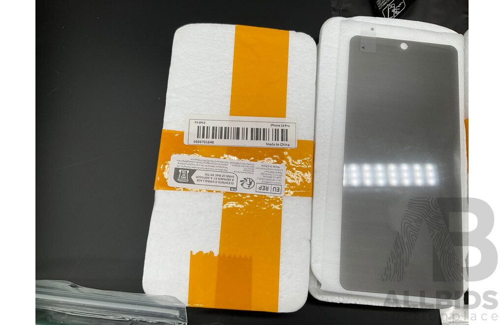 Assorted Phone Covers and Screen Protectors - Lot of 9