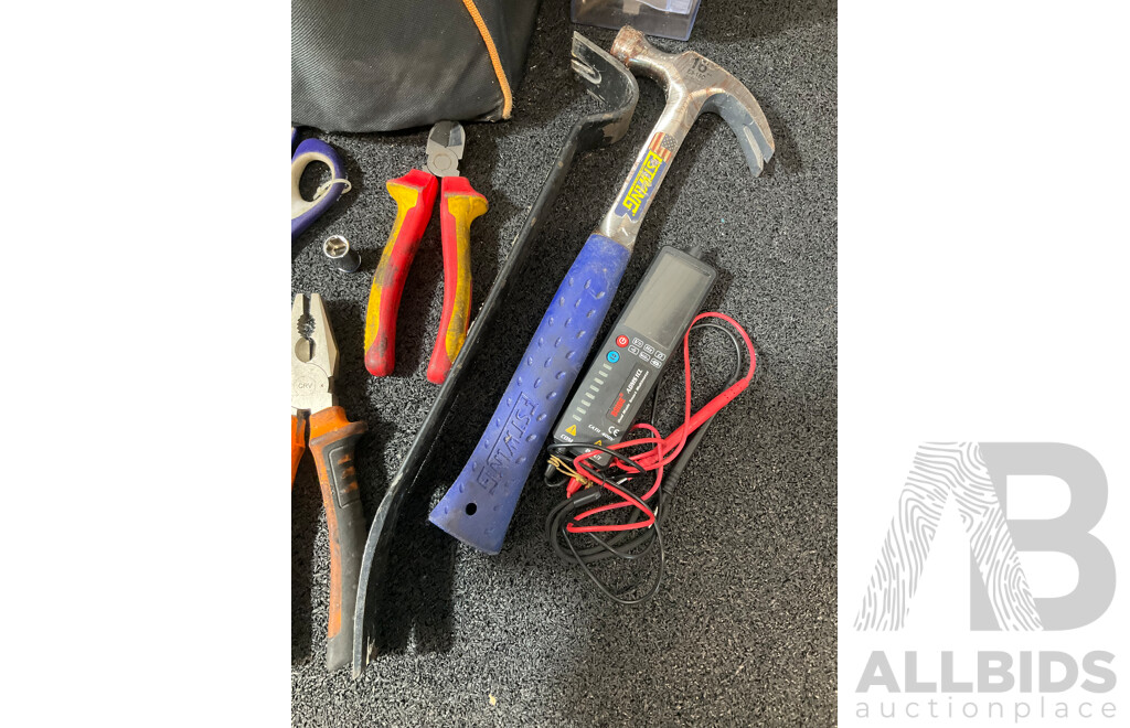Assorted Tools, Including CraftRight Tools Bag, BAHCO Socket Set, BSIDE Smart Multimeter (ADMS51CL)and More