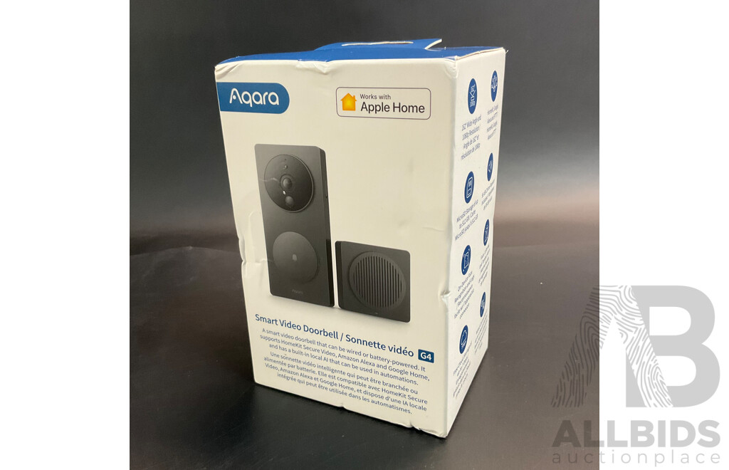 AQARA Smart Video Doorbell G4 Works with Apple Home