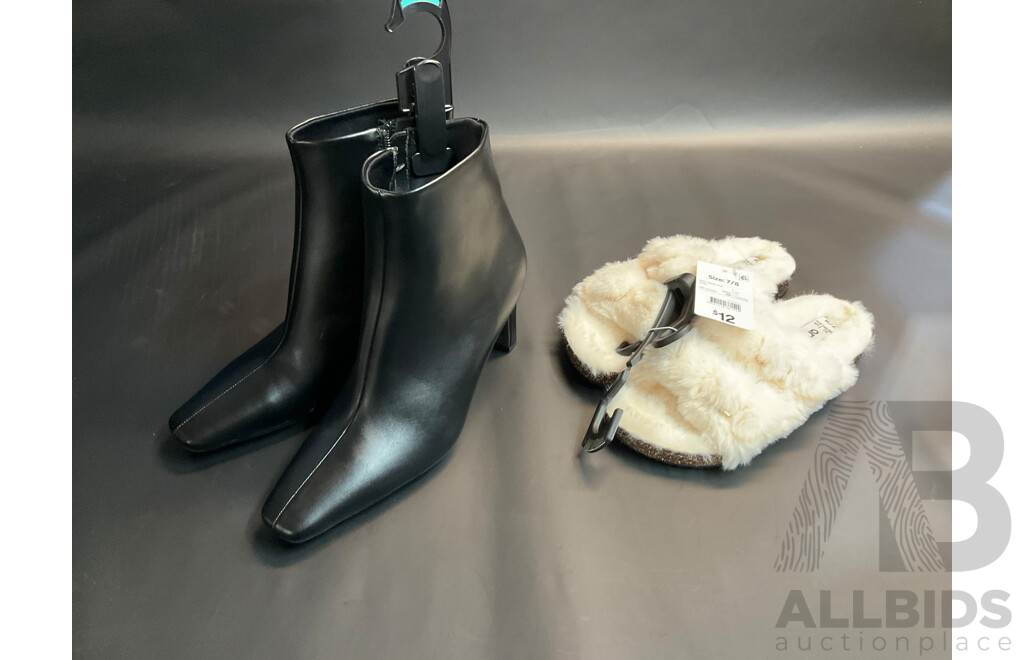 Assorted Men's and Women's Clothing and Shoes, Costume Jewellery  - Lot of 18