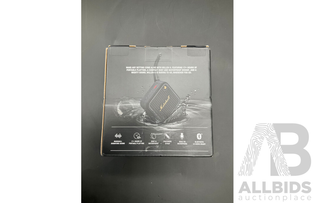 MARSHALL WILLEN II Portable Bluetooth Speaker and NOTHING Wireless Earbuds - Lot of 2