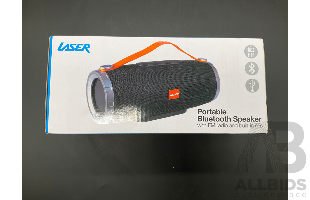 LASER Portable Bluetooth Speaker and SanDisk IXPand Flash Drive Go (128GB) - Lot of 2
