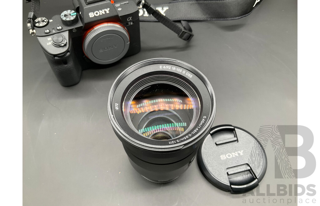 SONY Alpha 7 III Full Frame Mirrorless Camera with SONY E 4/PZ 18-105 G OSS Lens and  Accessories