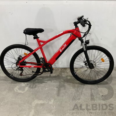 26'' Everfit Red E-Bike