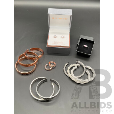 PRIMROSE Earings, Ring with 925 Marking and Assorted Costume Jewellery - Lot of 11