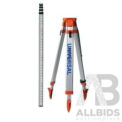 UNIVERSAL Level Telescoping Aluminum Tripod