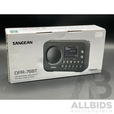 SANGEAN DPR-76BT FM-RDS/DAB+/Bluetooth Portable Digital Radio
