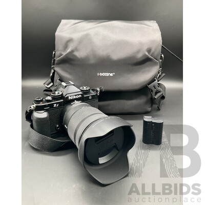 NIKON Zf Mirrorless Camera with NIKKOR Z24-120mm F/4 S Lens and I Bozine Carry Bag