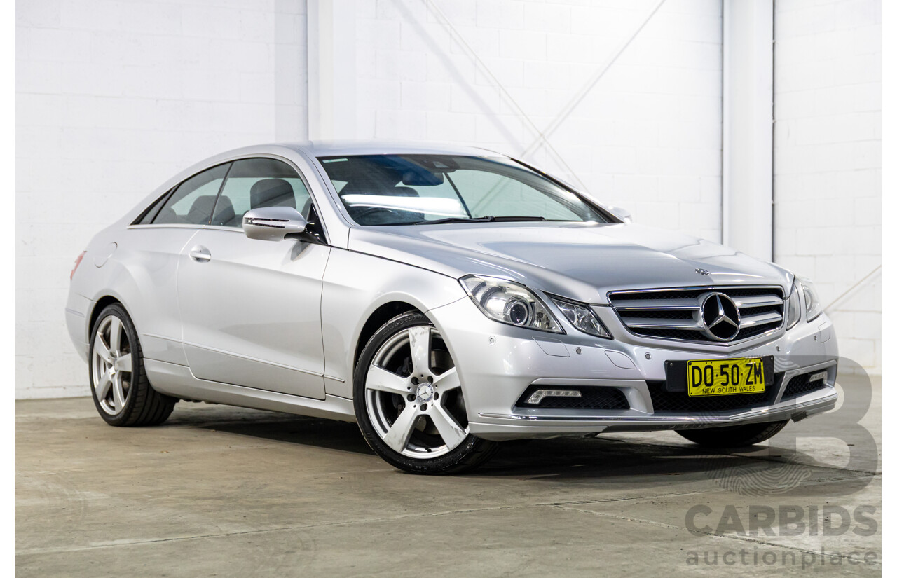 8/2009 Mercedes-Benz E350 Avantgarde 207 2d Coupe Iridium Silver Metallic V6 3.5L