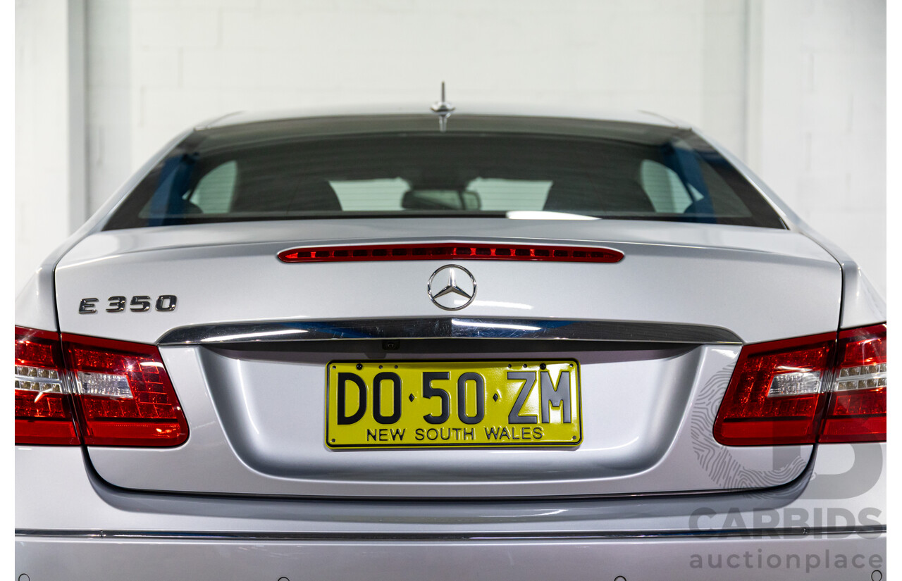 8/2009 Mercedes-Benz E350 Avantgarde 207 2d Coupe Iridium Silver Metallic V6 3.5L