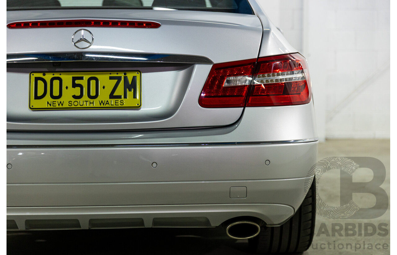 8/2009 Mercedes-Benz E350 Avantgarde 207 2d Coupe Iridium Silver Metallic V6 3.5L