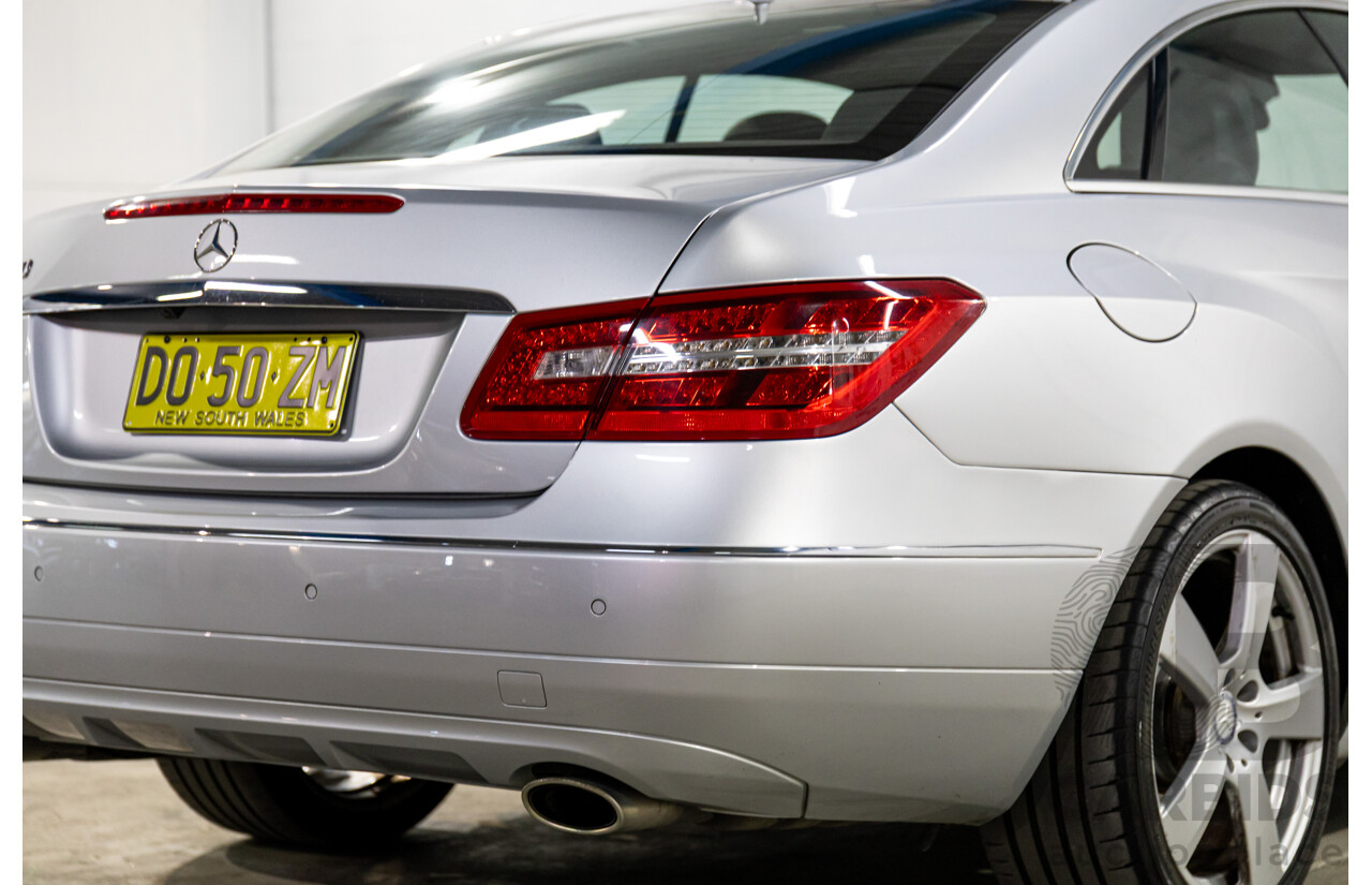 8/2009 Mercedes-Benz E350 Avantgarde 207 2d Coupe Iridium Silver Metallic V6 3.5L