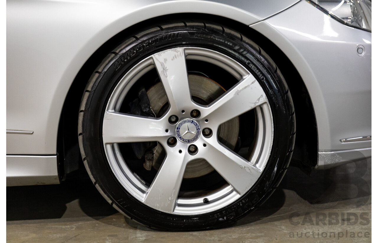 8/2009 Mercedes-Benz E350 Avantgarde 207 2d Coupe Iridium Silver Metallic V6 3.5L