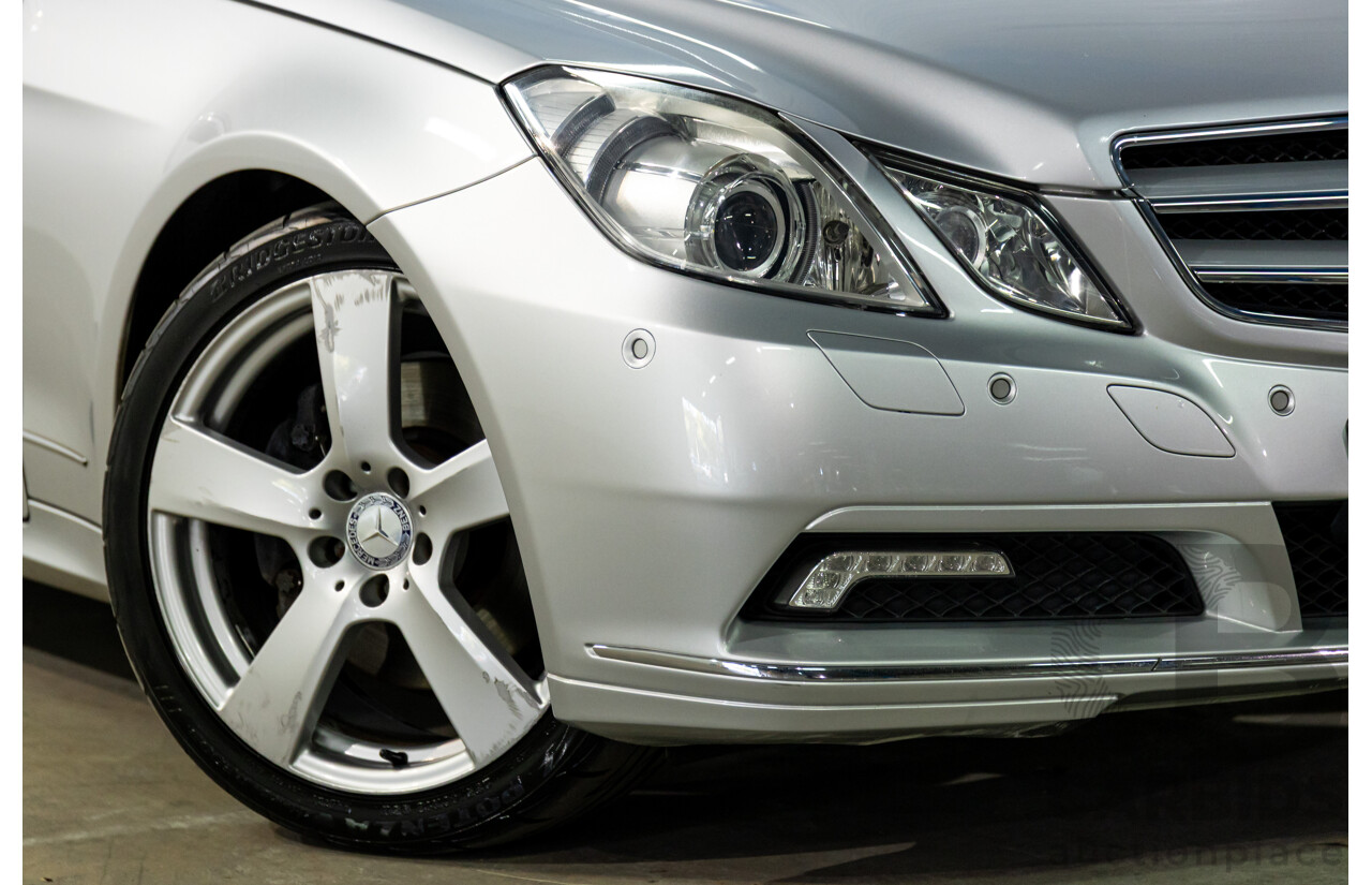 8/2009 Mercedes-Benz E350 Avantgarde 207 2d Coupe Iridium Silver Metallic V6 3.5L