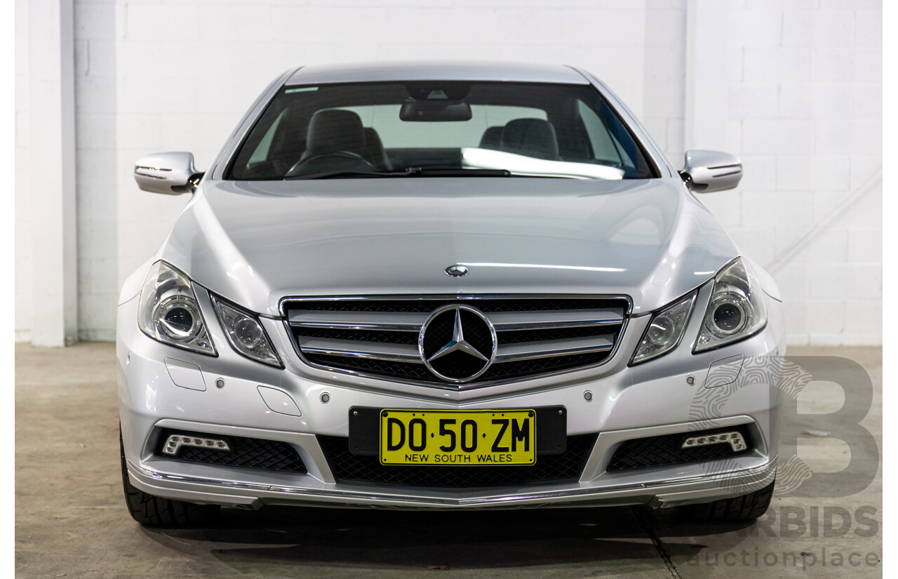 8/2009 Mercedes-Benz E350 Avantgarde 207 2d Coupe Iridium Silver Metallic V6 3.5L