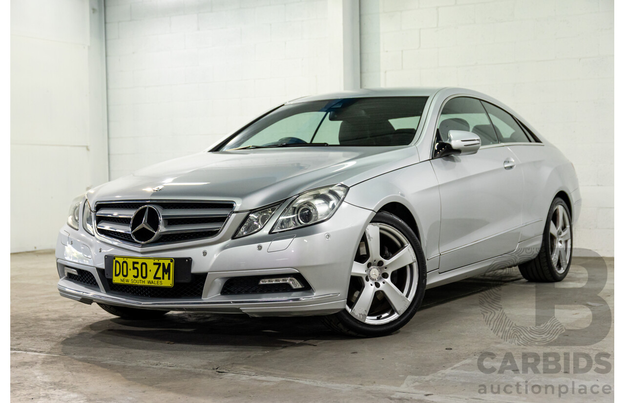 8/2009 Mercedes-Benz E350 Avantgarde 207 2d Coupe Iridium Silver Metallic V6 3.5L