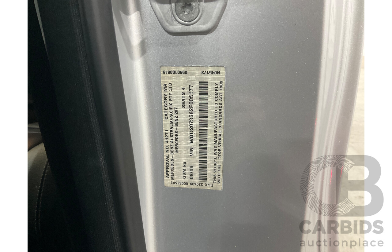 8/2009 Mercedes-Benz E350 Avantgarde 207 2d Coupe Iridium Silver Metallic V6 3.5L