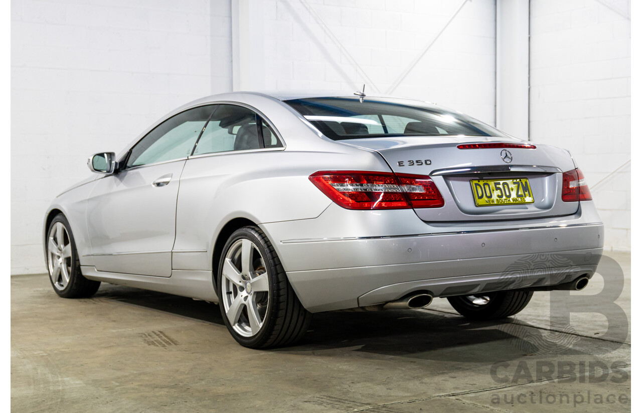 8/2009 Mercedes-Benz E350 Avantgarde 207 2d Coupe Iridium Silver Metallic V6 3.5L