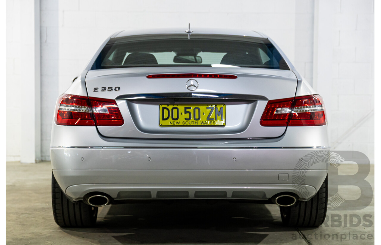 8/2009 Mercedes-Benz E350 Avantgarde 207 2d Coupe Iridium Silver Metallic V6 3.5L