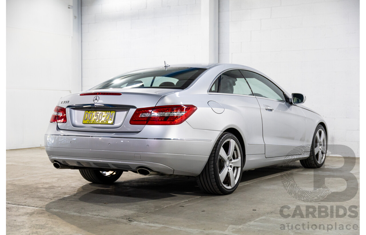 8/2009 Mercedes-Benz E350 Avantgarde 207 2d Coupe Iridium Silver Metallic V6 3.5L