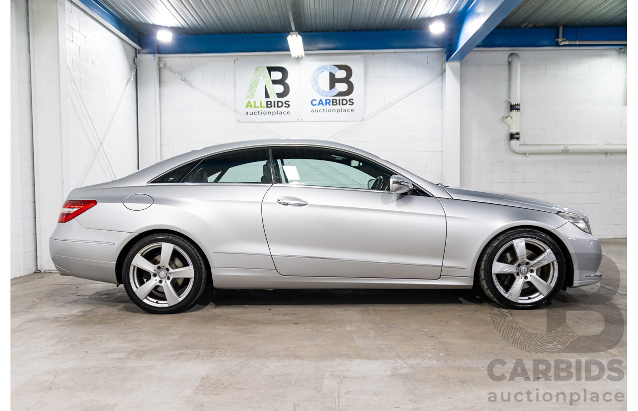 8/2009 Mercedes-Benz E350 Avantgarde 207 2d Coupe Iridium Silver Metallic V6 3.5L
