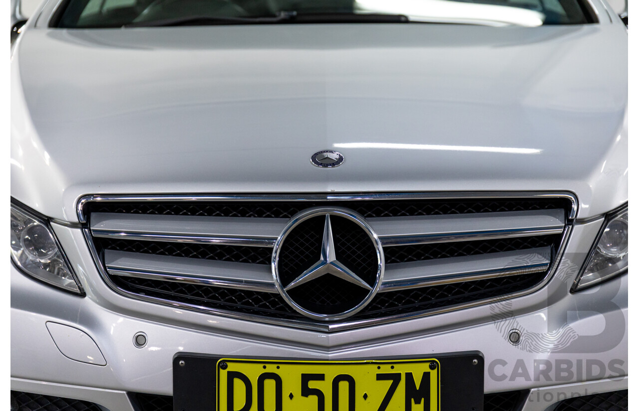 8/2009 Mercedes-Benz E350 Avantgarde 207 2d Coupe Iridium Silver Metallic V6 3.5L