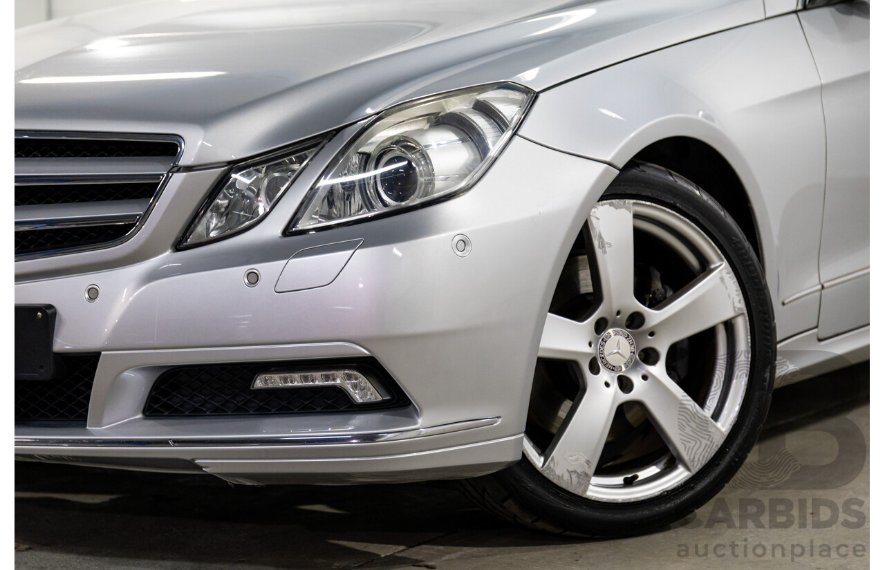 8/2009 Mercedes-Benz E350 Avantgarde 207 2d Coupe Iridium Silver Metallic V6 3.5L