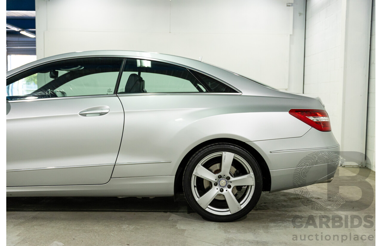 8/2009 Mercedes-Benz E350 Avantgarde 207 2d Coupe Iridium Silver Metallic V6 3.5L