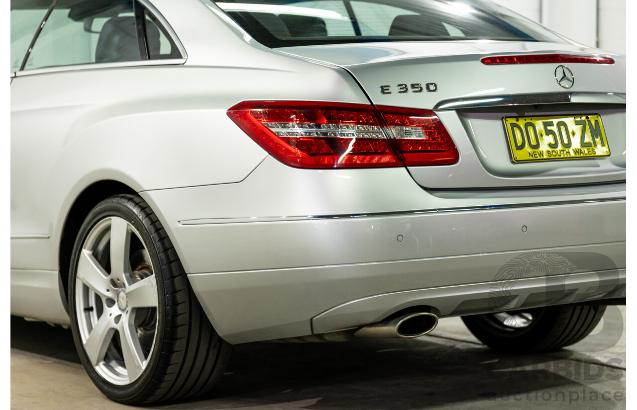 8/2009 Mercedes-Benz E350 Avantgarde 207 2d Coupe Iridium Silver Metallic V6 3.5L