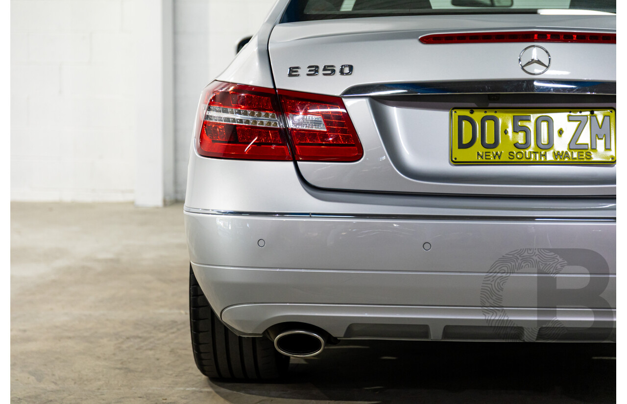 8/2009 Mercedes-Benz E350 Avantgarde 207 2d Coupe Iridium Silver Metallic V6 3.5L