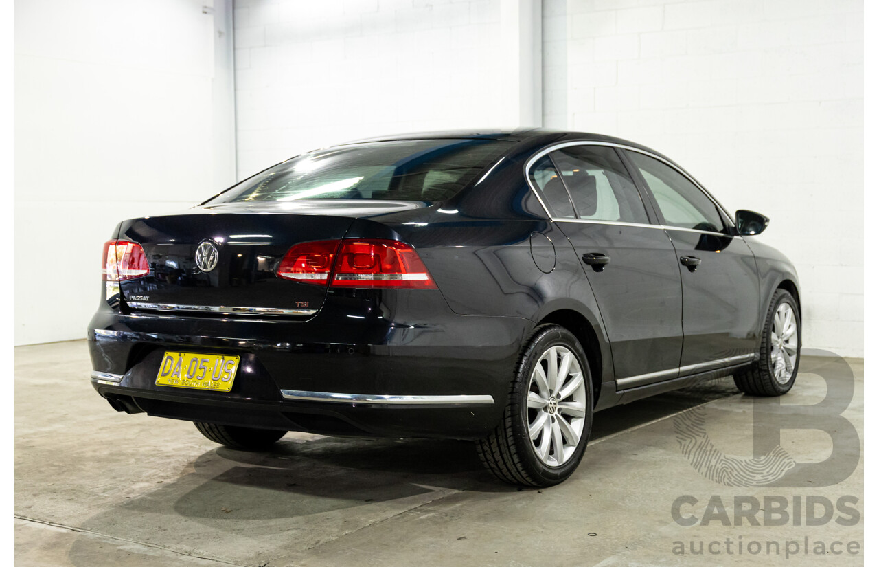 6/2012 Volkswagen Passat 118 TSI 3C MY13 4d Sedan Deep Black Turbo 1.8L
