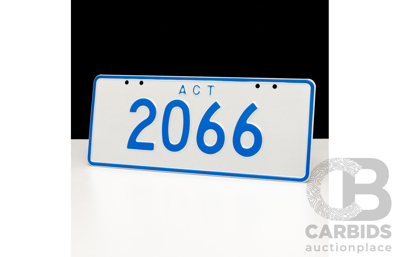 ACT 4-Digit Number Plate - 2066