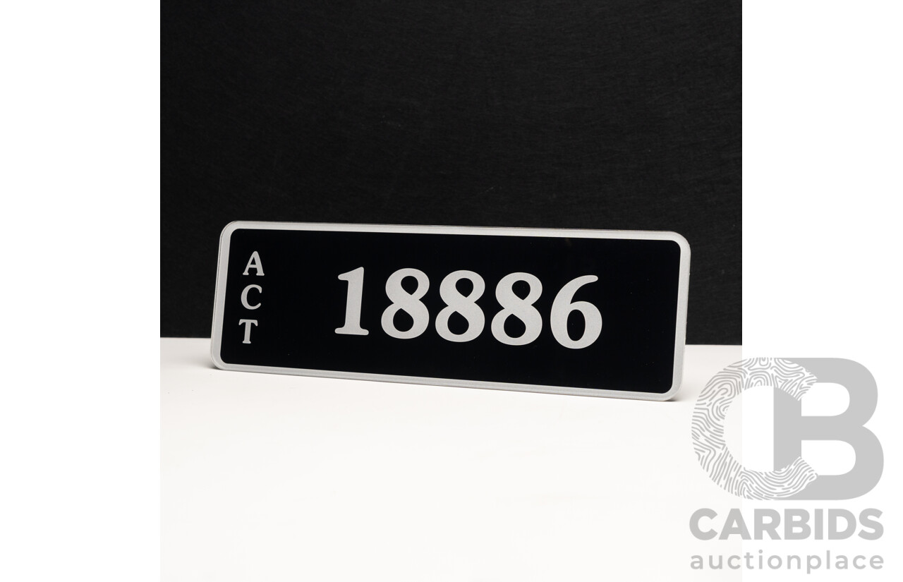 ACT 5-Digit Number Plate - 18886