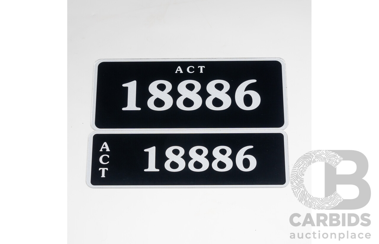 ACT 5-Digit Number Plate - 18886