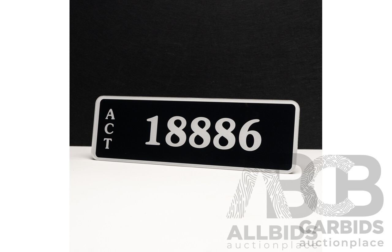 ACT 5-Digit Number Plate - 18886